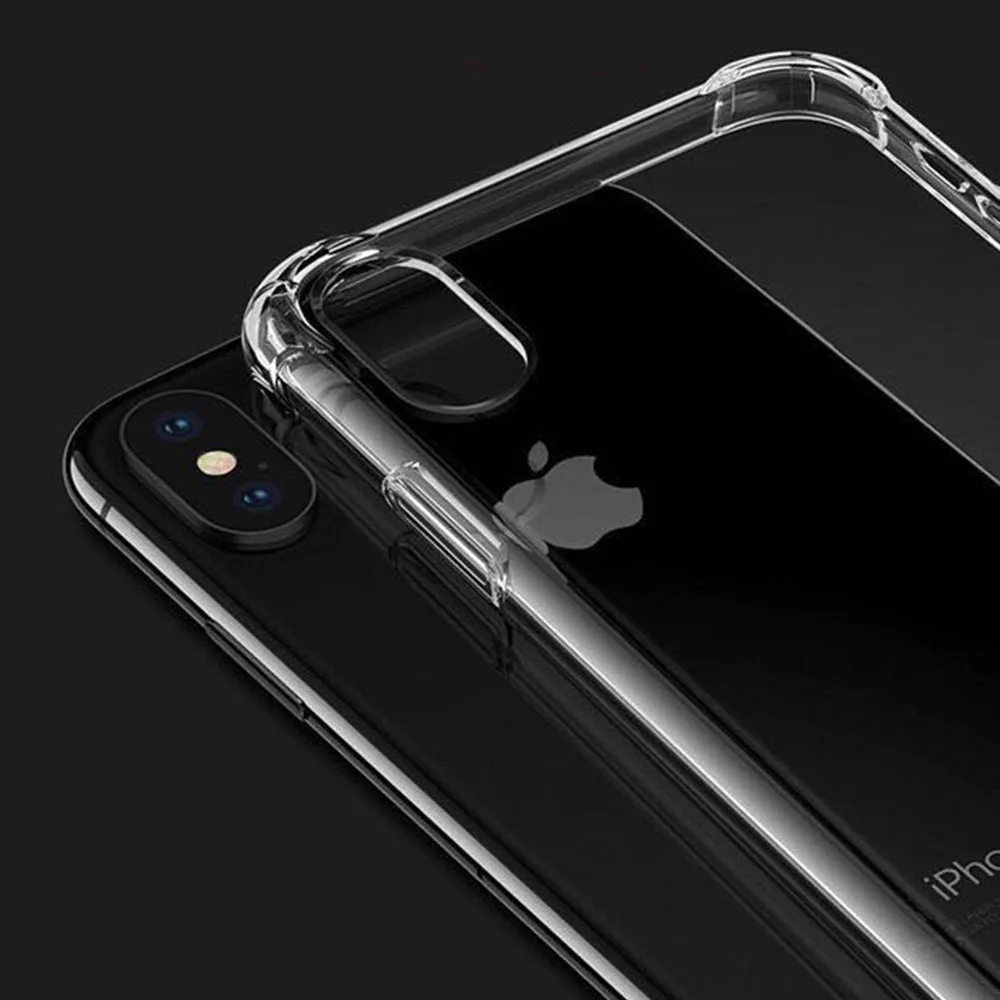 Ультратонкий прозрачный силиконовый чехол из ТПУ для iPhone XS MAX XR 6 7 6S Plus защитный