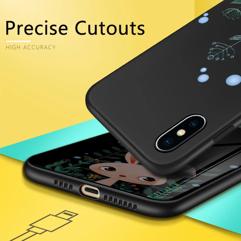 Силиконовый чехол ASINA для iPhone XS Max с милыми животными противоударный X XR 3D