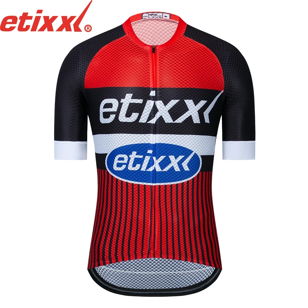 

Летняя велосипедная одежда ETIXXL с защитой от УФ-лучей, спортивные свитера из 100% полиэстера, велосипедная Джерси, одежда для горного велосипе...