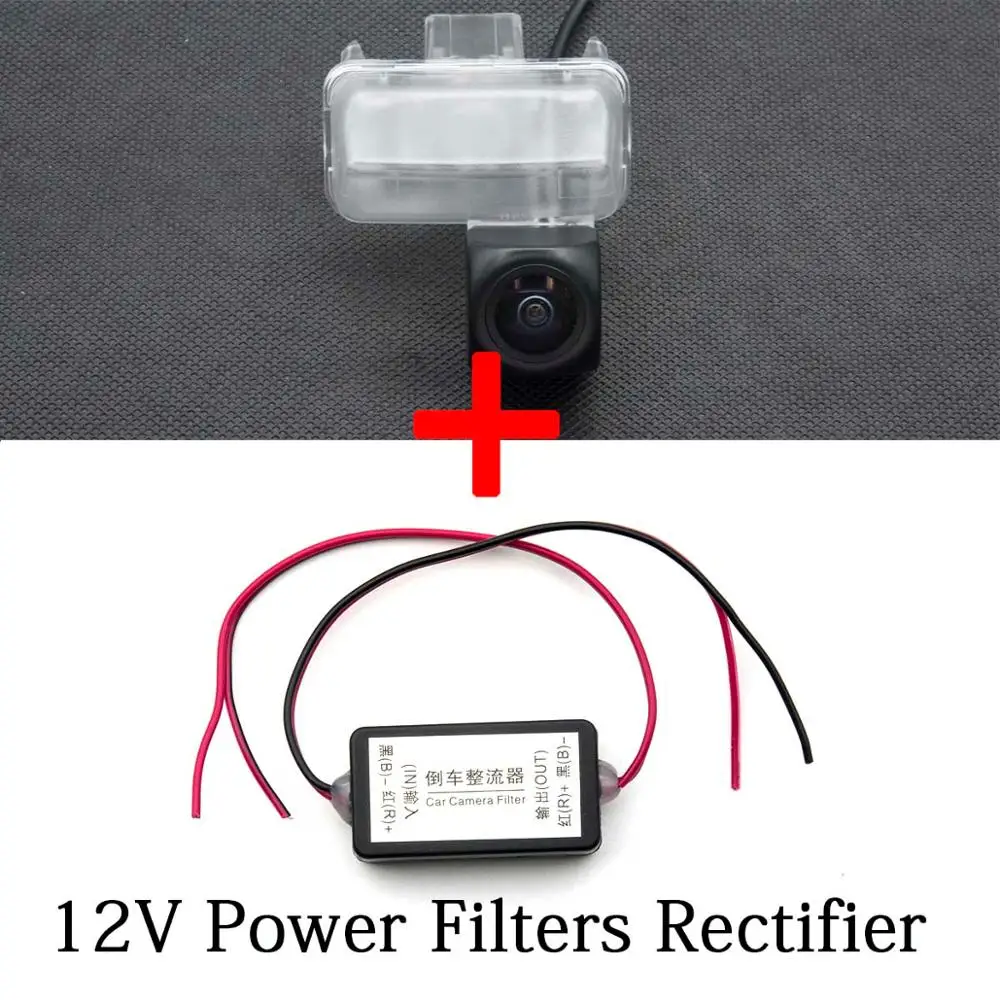 Camera n Filters CCD рыбий глаз 1080 P Starlight камера заднего вида для Toyota Corolla Camry Highlander Kluger Vios EZ peugeot 206 207 407 307 - Название цвета: Camera n Filters