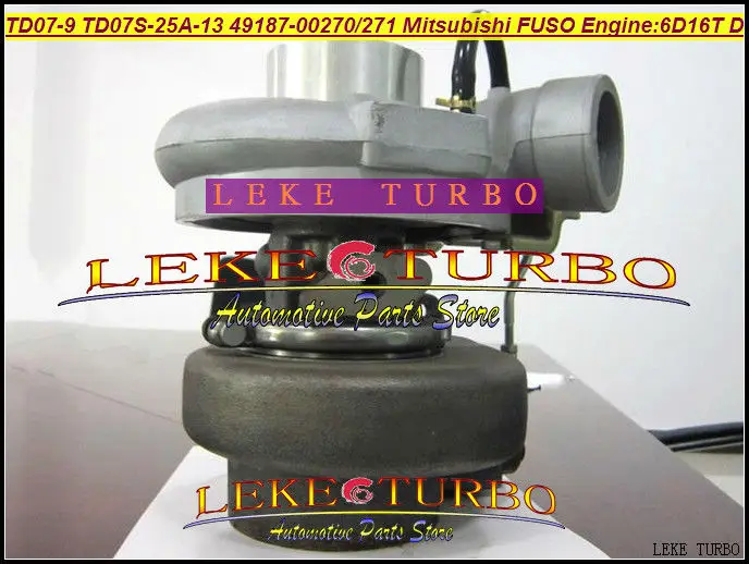 Turbo TD07 9 49187 00271 00270 ME073935 Турбокомпрессор Для Mitsubishi FUSO FM657 Truck 6.0L 1998 6D16T 6D16
