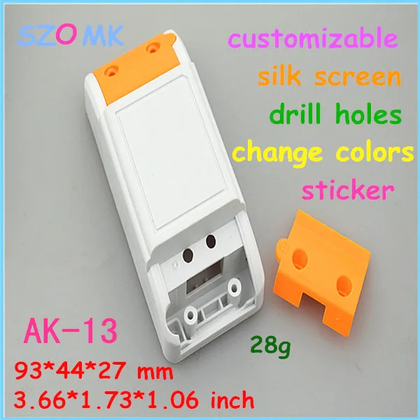 Пластиковая коробка для электронной светодиодная розетка корпус прибора 93*44*27 мм