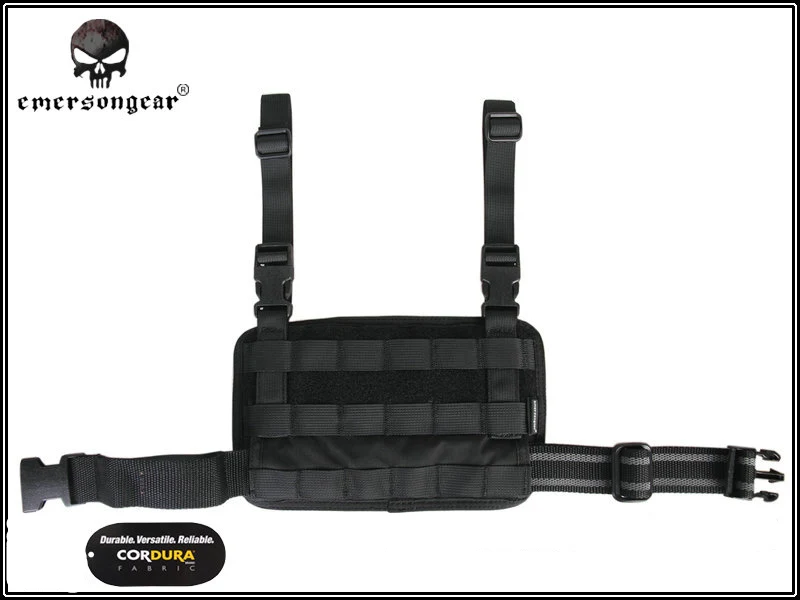 BLACK EMERSONGEAR модульная Rife ножная панель чехол тактический Molle Drop Leg Pouch охотничий пистолет кобура инструменты Molle Pouch EM6277 - Цвет: BLACK