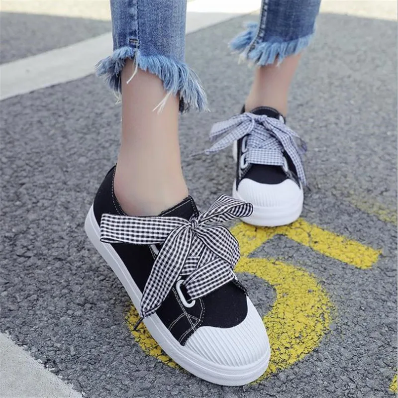 Женская повседневная обувь на весну-лето 2019 женские кроссовки из парусины с