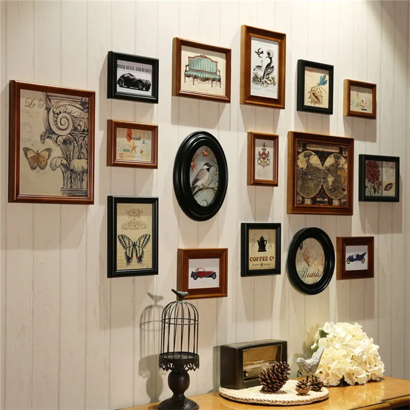 Фоторамка винтажная фоторамка Quadros Decorativos Европейский Стиль для стен Marcos Para Fotos