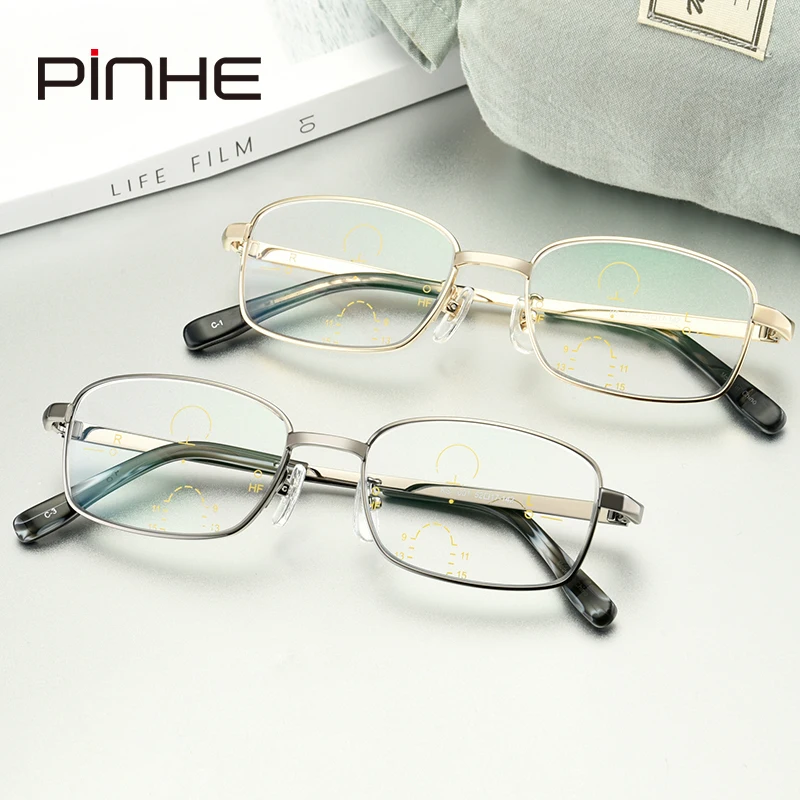 Pinhe Новинка Для мужчин оптических оправ очков компьютер Очки сплав коммерческих