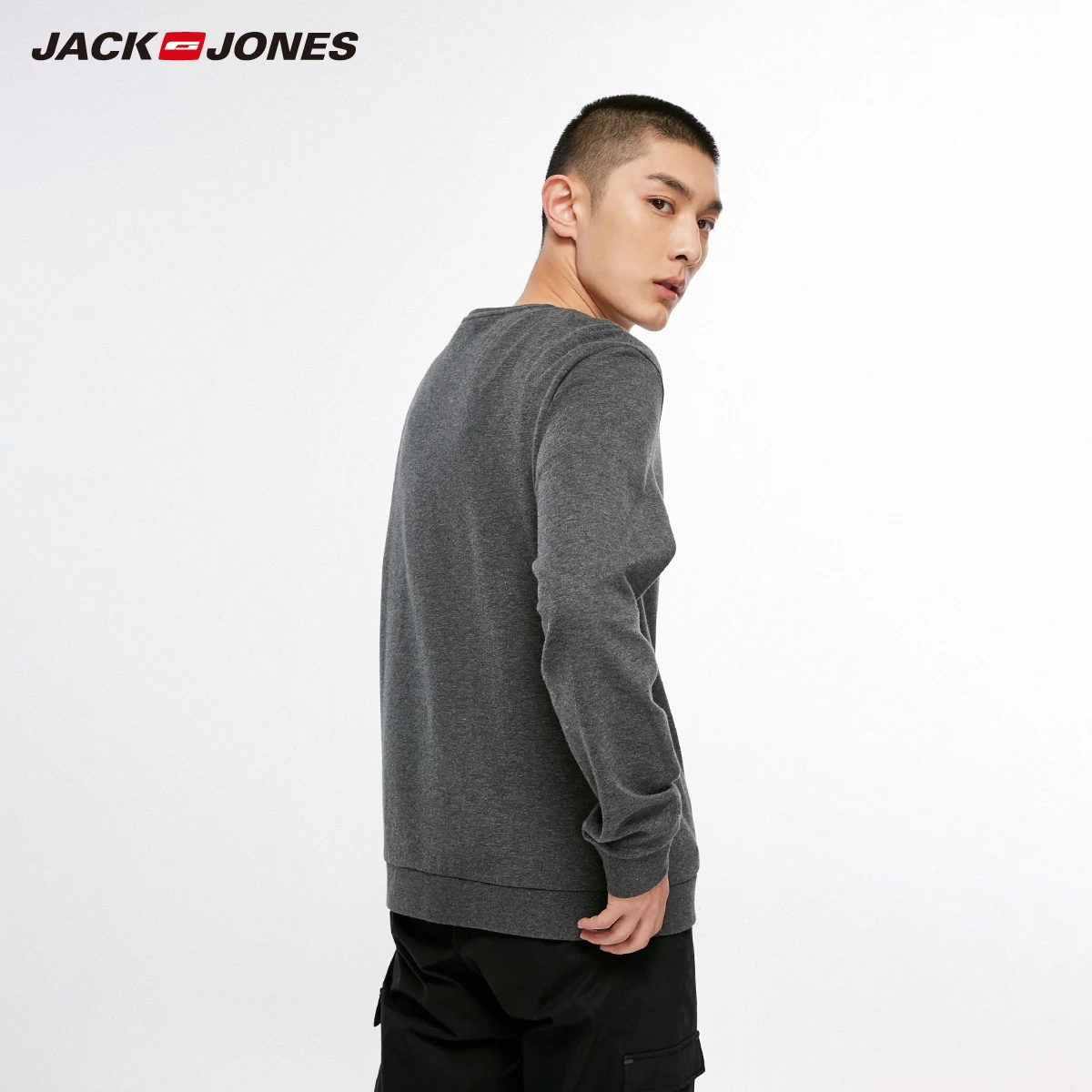 Jack Jones новый модный Повседневный пуловер с круглым вырезом и принтом букв для
