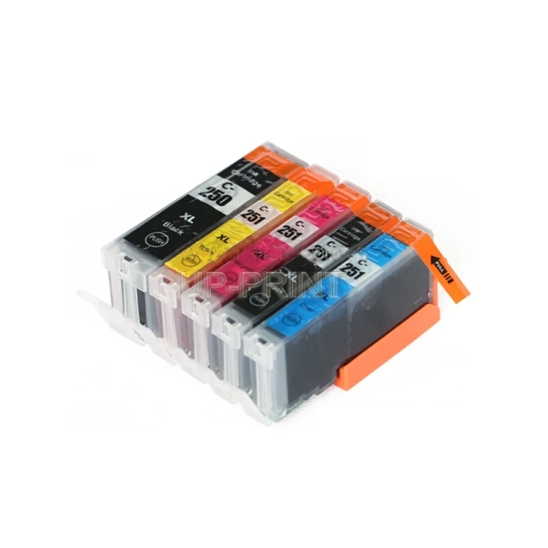 До 5 шт. PGI 250 CLI 251 чернильный картридж совместимый для canon PIXMA MG5420 MG5422 MG5520 MG5522 MG6420