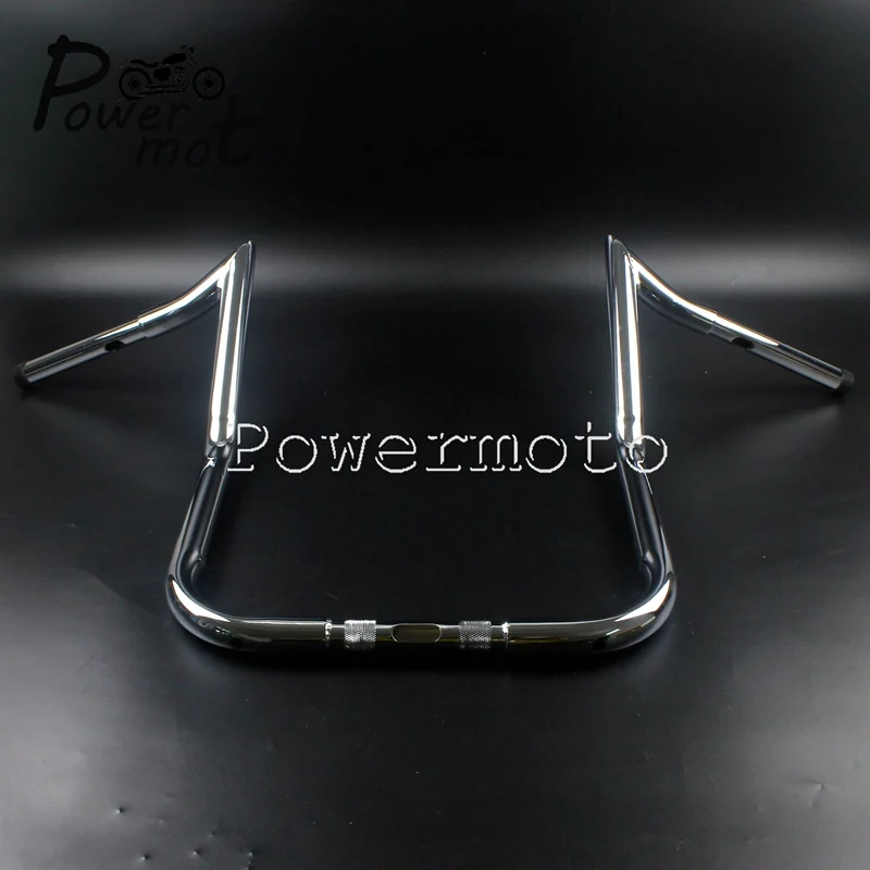 1" Rise хром Ape вешалка летучая мышь обтекатель 1-1/4" руль для 1982-up Harley Touring комоды Baggers Road King Street Glide