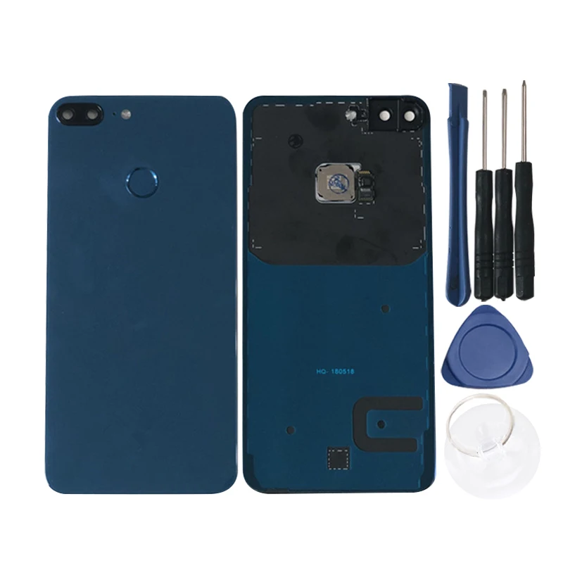 Axisinternational для 5,6" huawei Honor 9 Lite Honor 9 Youth 3D стекло задняя крышка батареи Корпус чехол отпечаток пальца