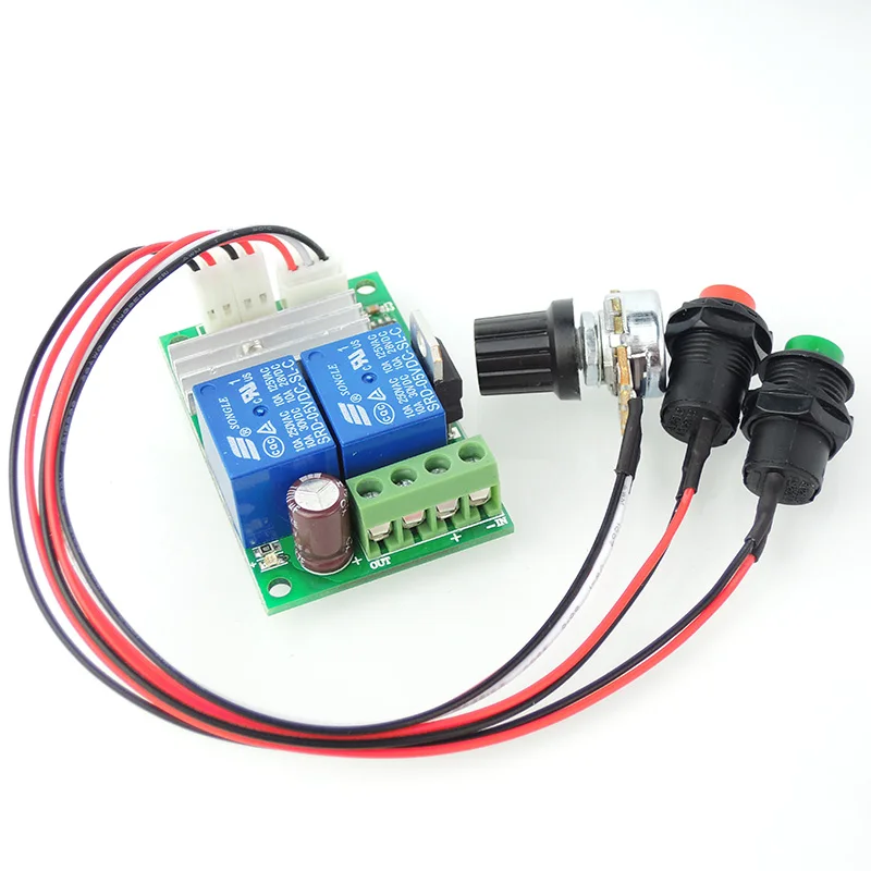 PWM контроллер скорости двигателя постоянного тока 6V12V24V Электрический кнопочный