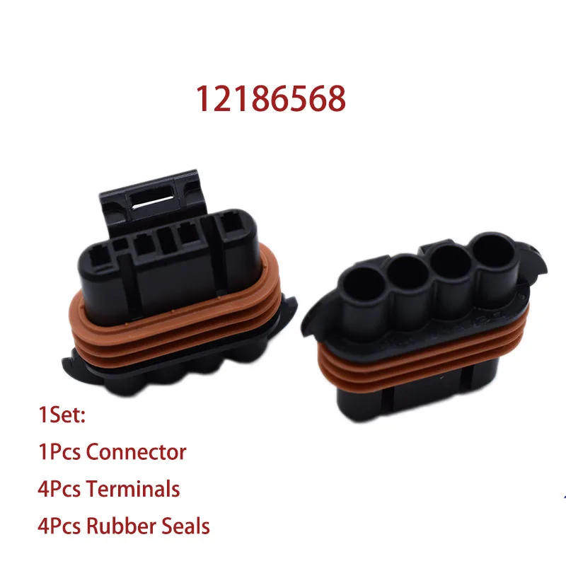 Разъем генератора серии GM LS 4 Pin 12186568 Female Delphi автомобильный Автомобильный разъем