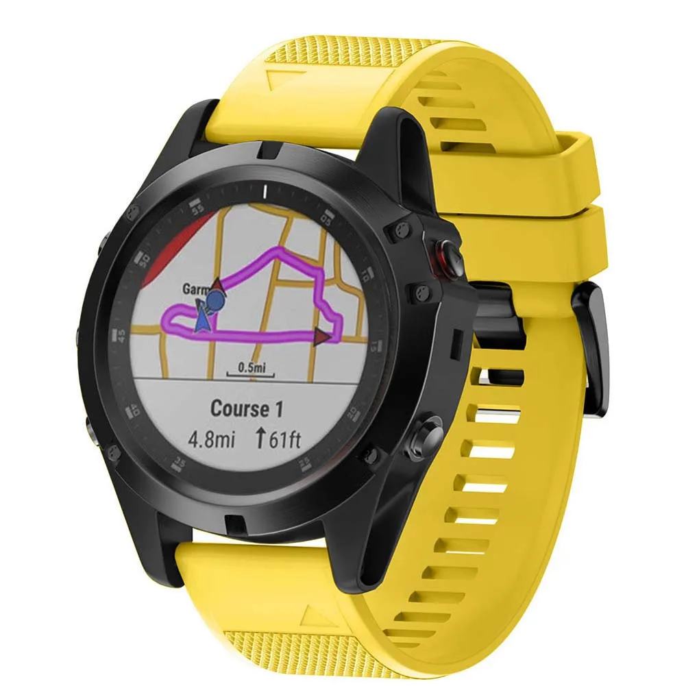 Ремешок для часов мягкий силиконовый ремень сменный ремешок для Garmin Fenix 5X Plus Smartwatch QJY99