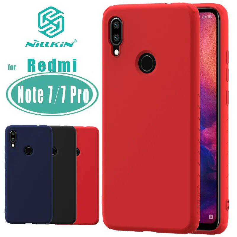Для Xiaomi Redmi Note 8 7 Pro 7s чехол Nillkin резиновая обернутая Жидкая силиконовая Мягкая сенсорная задняя крышка Nilkin чехол для телефона