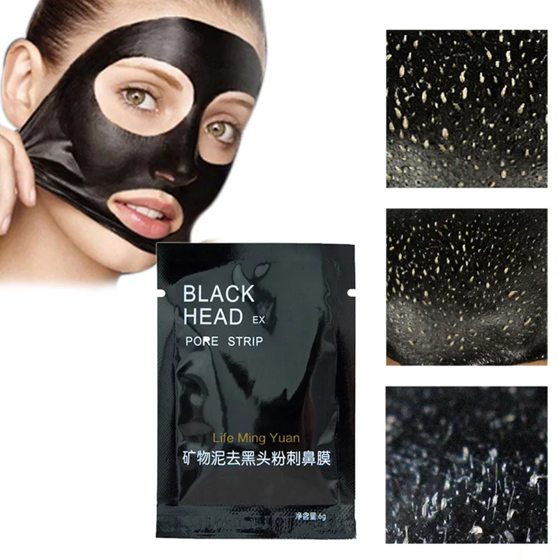 Новая маска для лица Blackhead удаление Глубокая чистка Очищающая акне из черной грязи, черная маска уход за лицом для носа акне Remover29