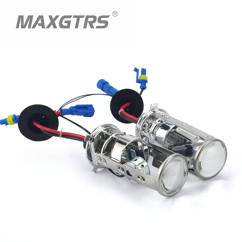 2X 2020 Mini Bi-xenon объектив H4 Bi Xenon автомобильный HID проектора фара быстрая яркая для