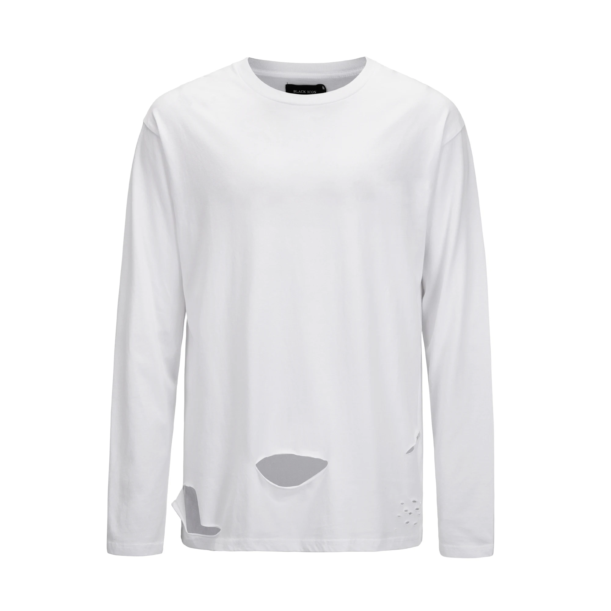 Свитшот мужской однотонный в стиле хип хоп с длинными рукавами|Мужские футболки|