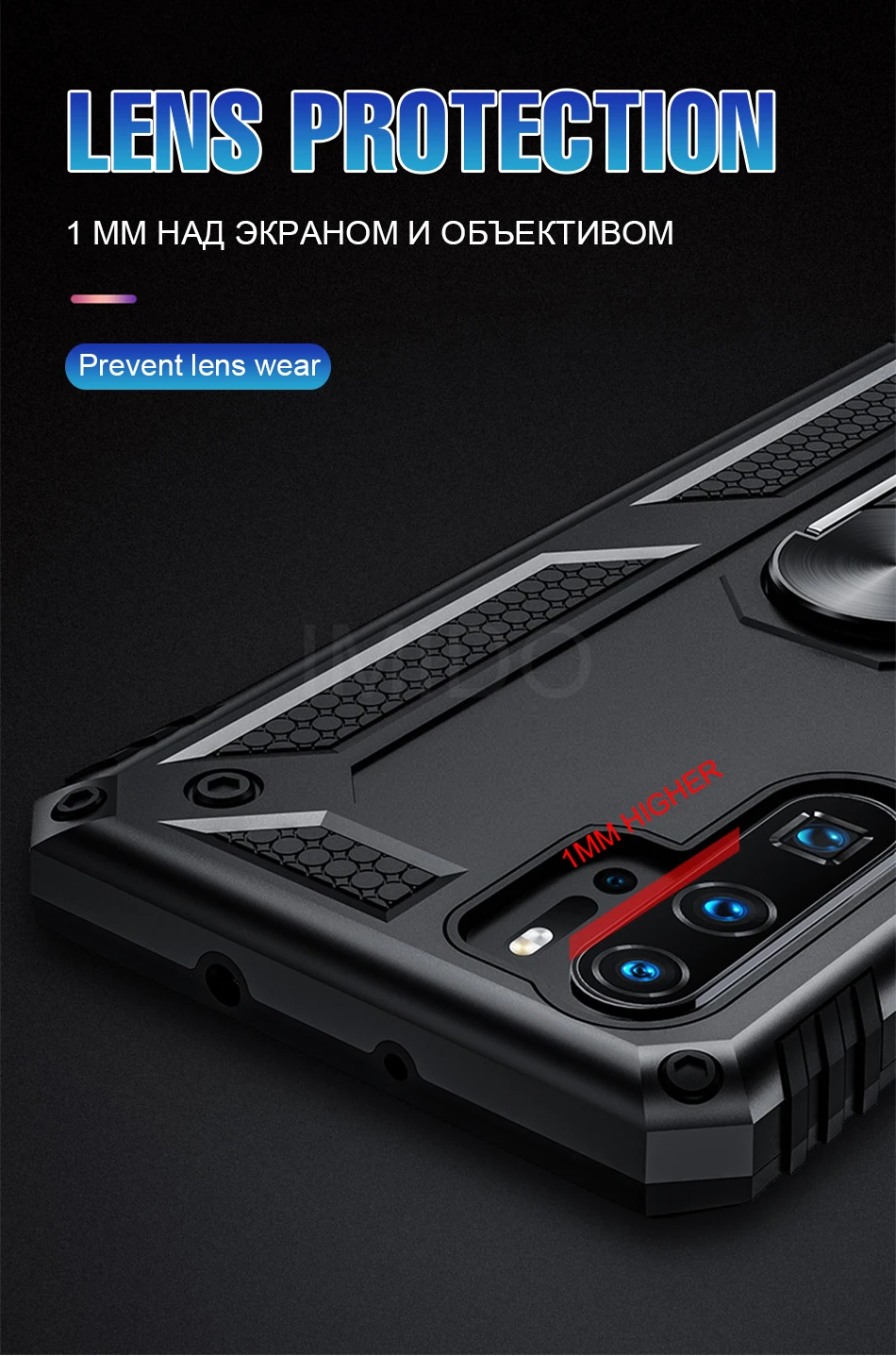 Роскошный армированный противоударный чехол для huawei P30 Pro P Smart, мягкий чехол-бампер для huawei Honor 10 P30 Lite, кольцевой чехол