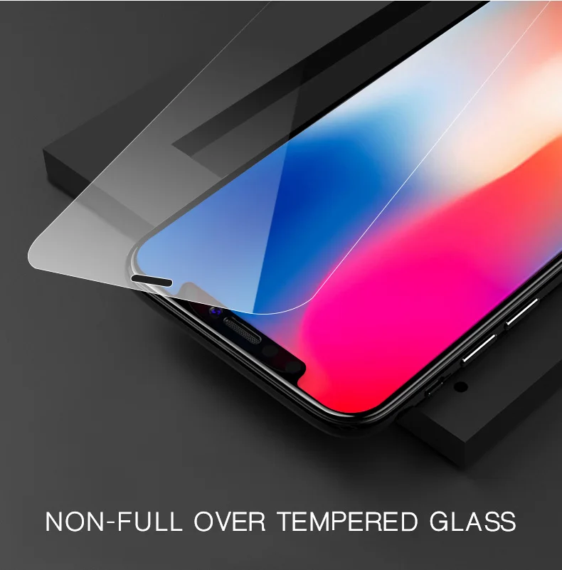 IIOZO, закаленное стекло для iphone X, ультратонкое, 0,2 мм, 9 H, HD, не оставляет отпечатков пальцев, 2.5D, закаленное защитное стекло для экрана iphone X, пленка
