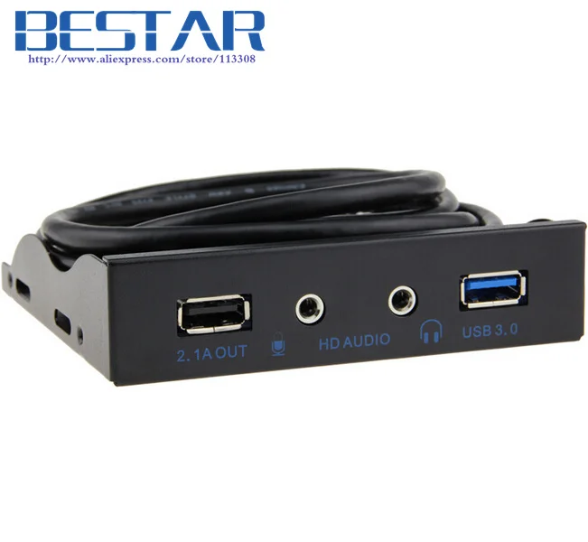 3 5 &quotFloppy Bay DIY 20 pin USB 0 концентратор HD аудио мм разъем Mic + 2.1A интерфейс быстрой
