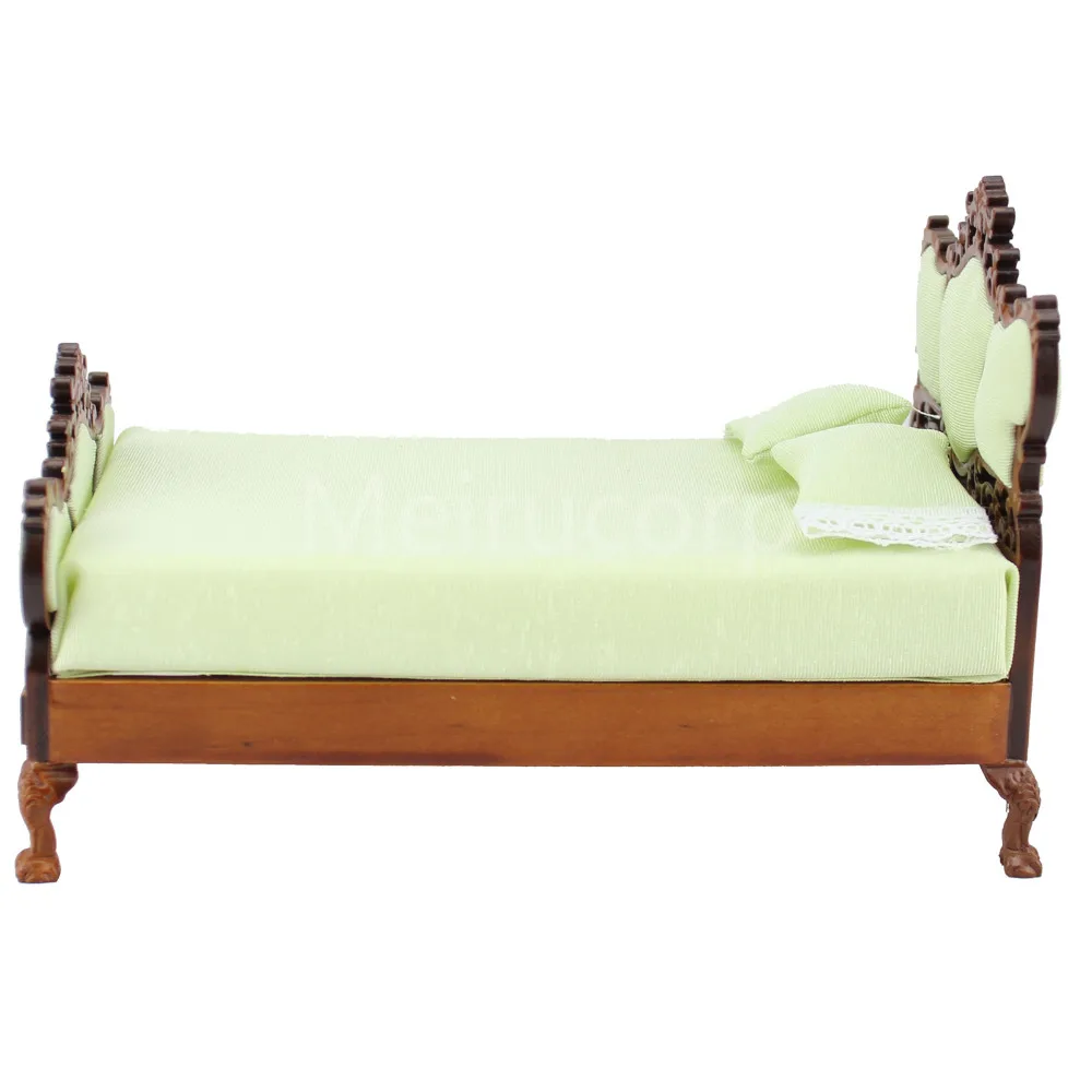 dollshouse furniture 1/12 scale vintage Hand carved Classical bed | Игрушки и хобби
