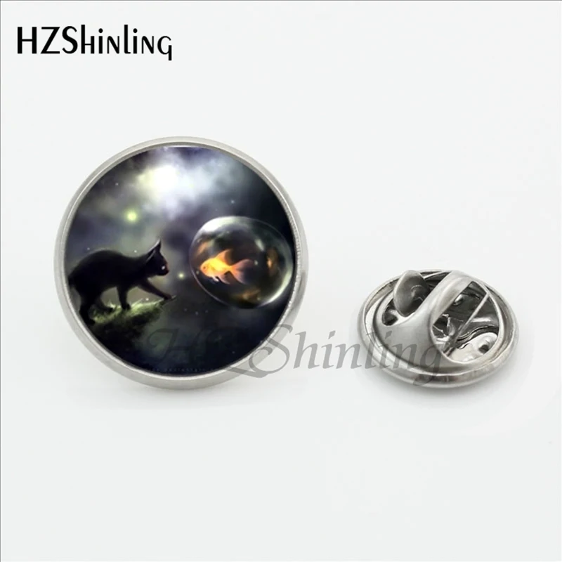 2017 новое поступление черные булавки для лацканов ручная работа Круглый