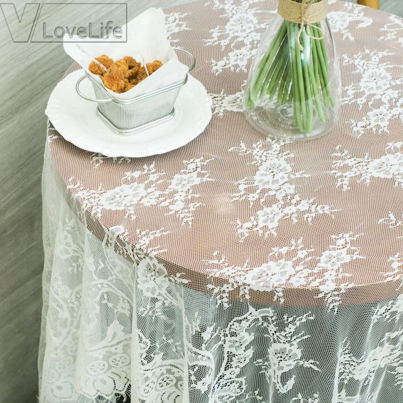 110X150CM свадебные кружевные скатерти для скатертей белые Бохо темы юбилеи вечерние