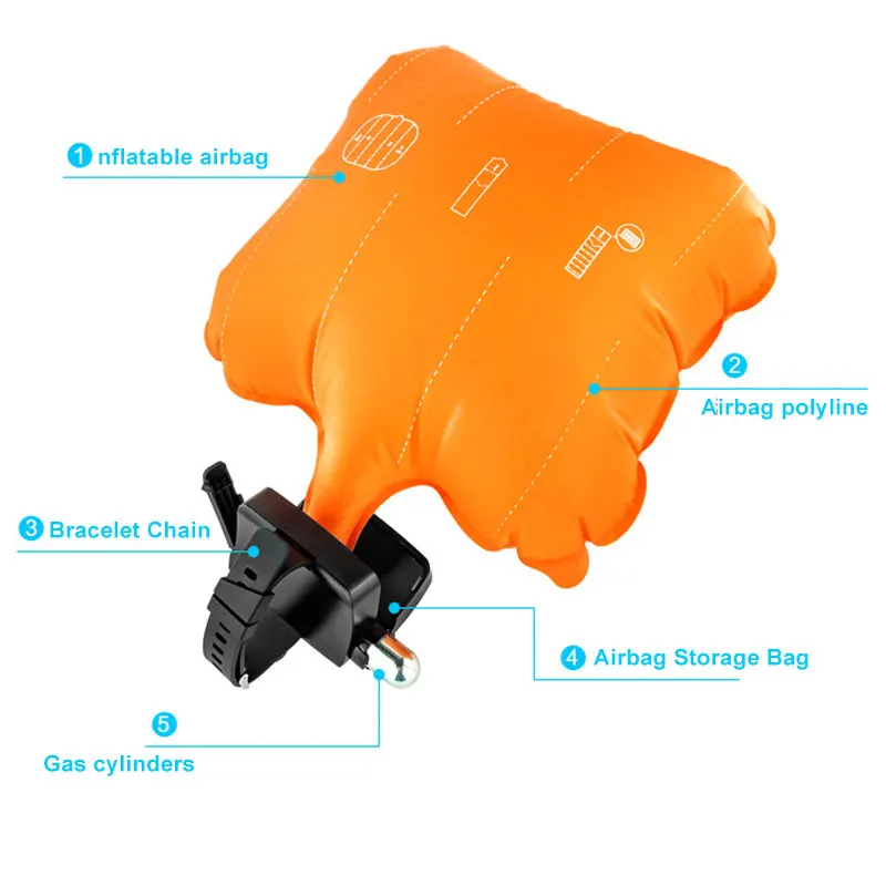 Новый анти дноуглубительный спасательный Браслет с надувной воздушной сумкой