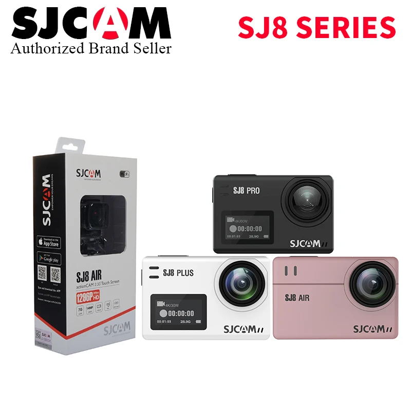 Оригинальная Экшн камера SJCAM SJ8 Pro /Plus/air WiFi 4K HD DVR IPS сенсорная видеокамера с экраном