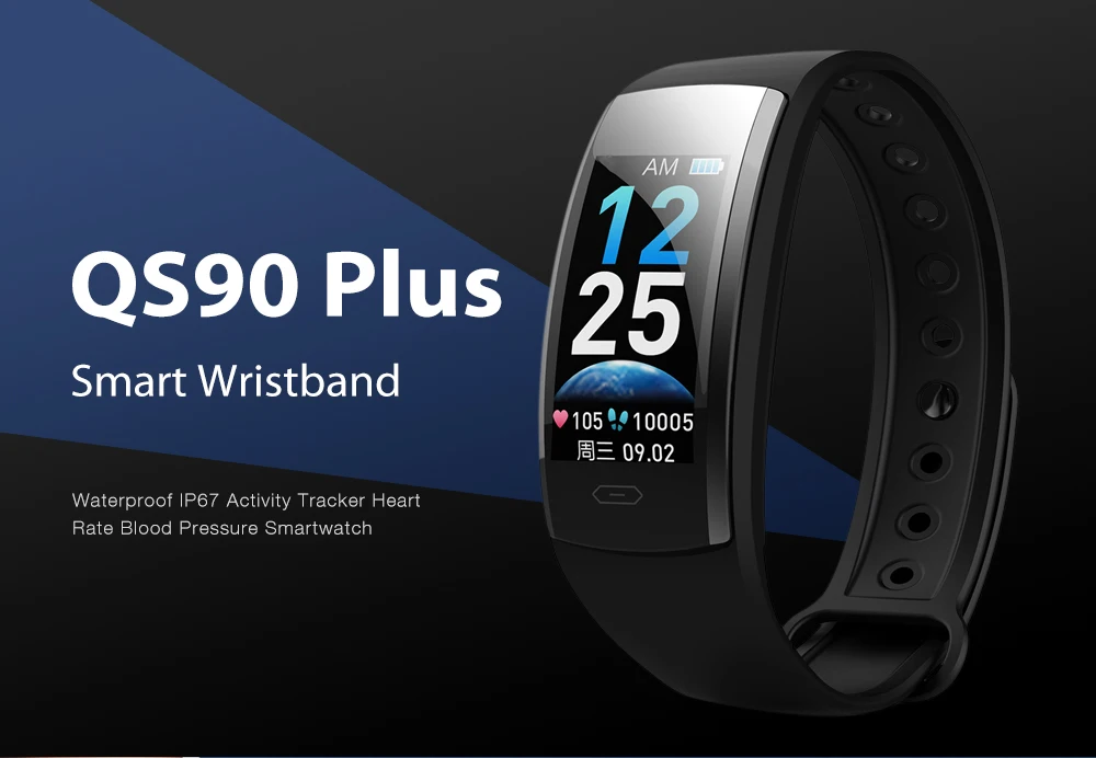 Diggro QS90 Plus Smartband IP67 Водонепроницаемый кровяное давление кислород монитор сердечного ритма спортивный браслет умный браслет