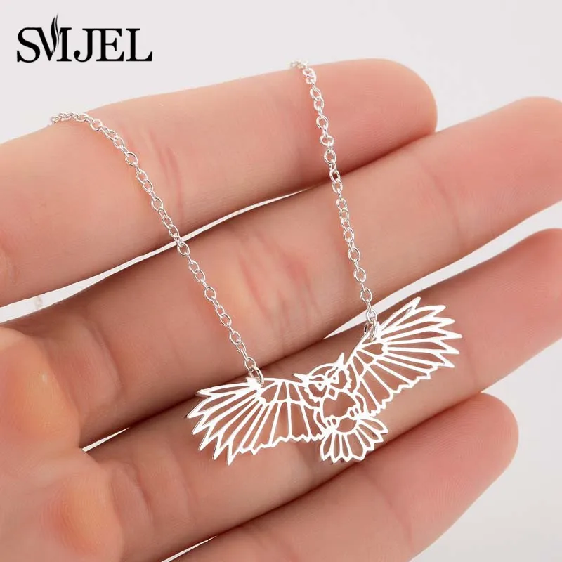 603 SMJEL мультфильм Минни колье с Микки для женщин дети колье мир ожерелья с картами чокер кролик сова животных Ювелирные изделия Подарки на день матери - Окраска металла: 603