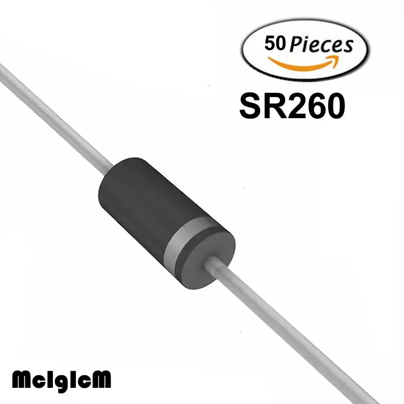 MCIGICM 50 шт. DO 15 2A 60V диод Шоттки sr260|schottky diode|sr260 diode100pcs diode |