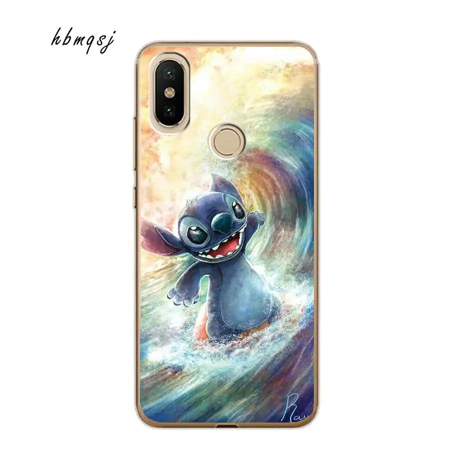 Soft tpu for xiaomi mi a2 lite redmi 6 pro case 5.84 inch silicone cartoon sidi shark surf mobile phone back |