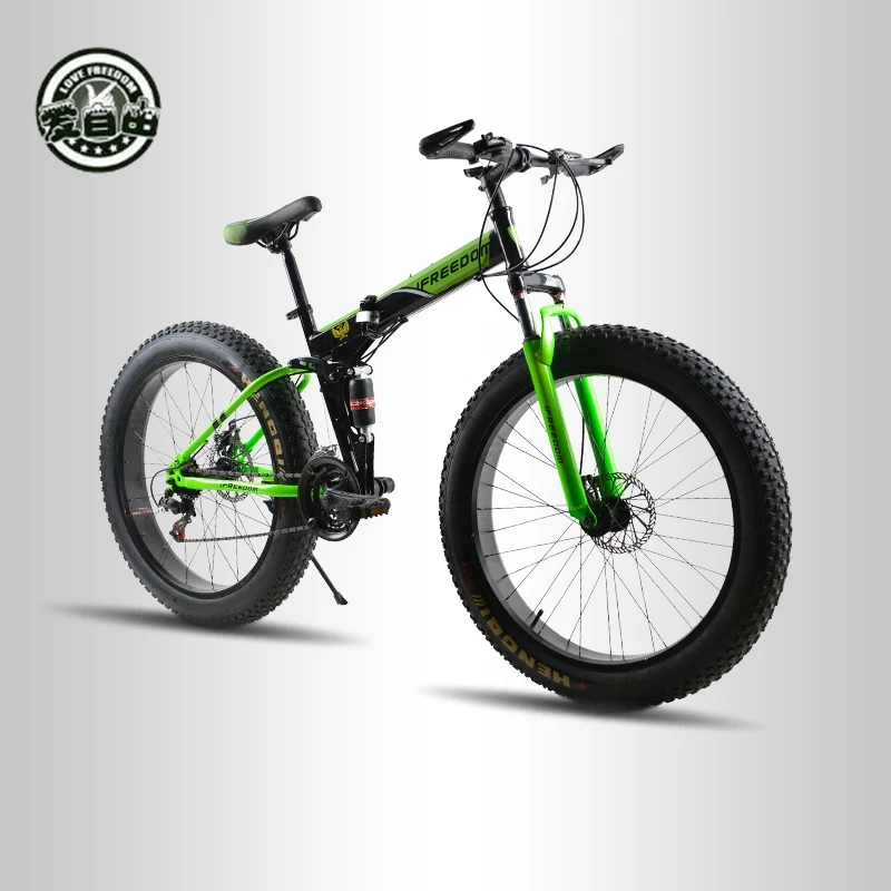 Love Freedom 21 скорости складной велосипед 26*4.0 fat tire bikes двойной дисковые тормоза