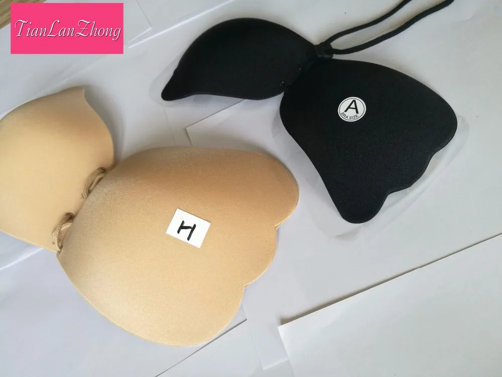 LALA Goddess Front Closure Adhesive Strapless Bra Silicone Stick On Push-Up Bra Women