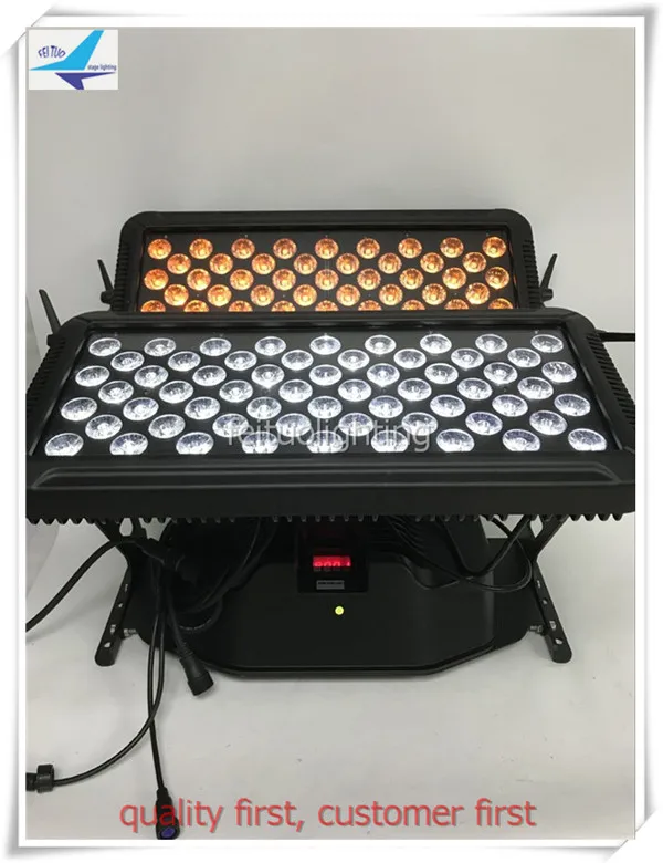 6/лот супер яркая наружная 120x18 Вт rgbwa uv 6 в 1 двойная панель IP 65 LED настенная шайба