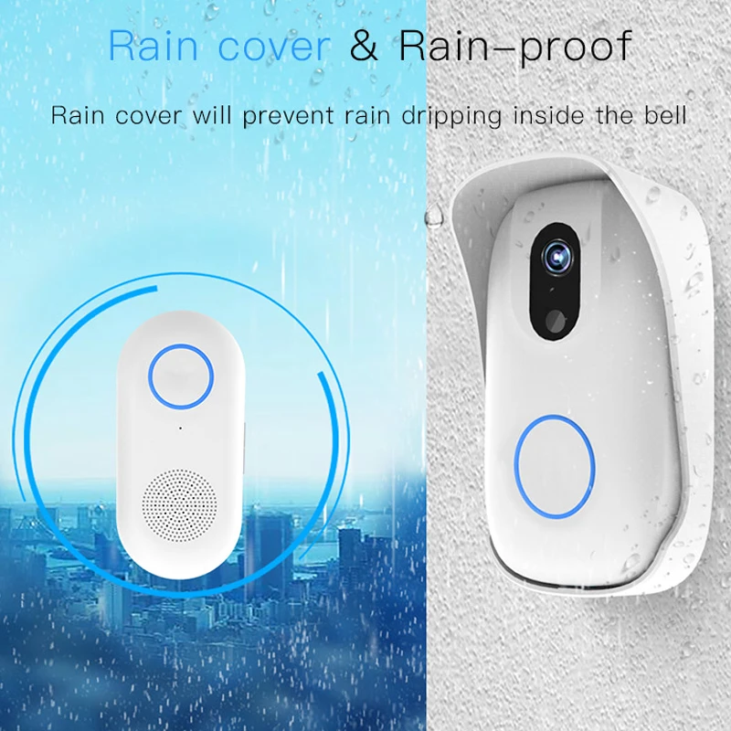 

Long Life Battery Powered Home Security Alarm System Wifi Doorbell