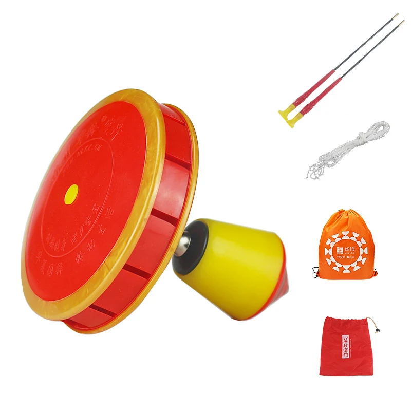 Red Китайская Асимметричная diabolo 9 игрушка медведи профессиональный набор Diabolo упаковка с сумкой для струн Китай - Цвет: Red