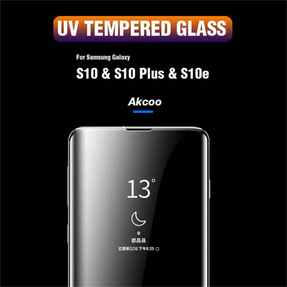 Akcoo Note 10 защита экрана разблокировка с отпечатком пальца полный клей экран пленка для samsung Note 10 Plus S10 Plus 10e 5G УФ стекло
