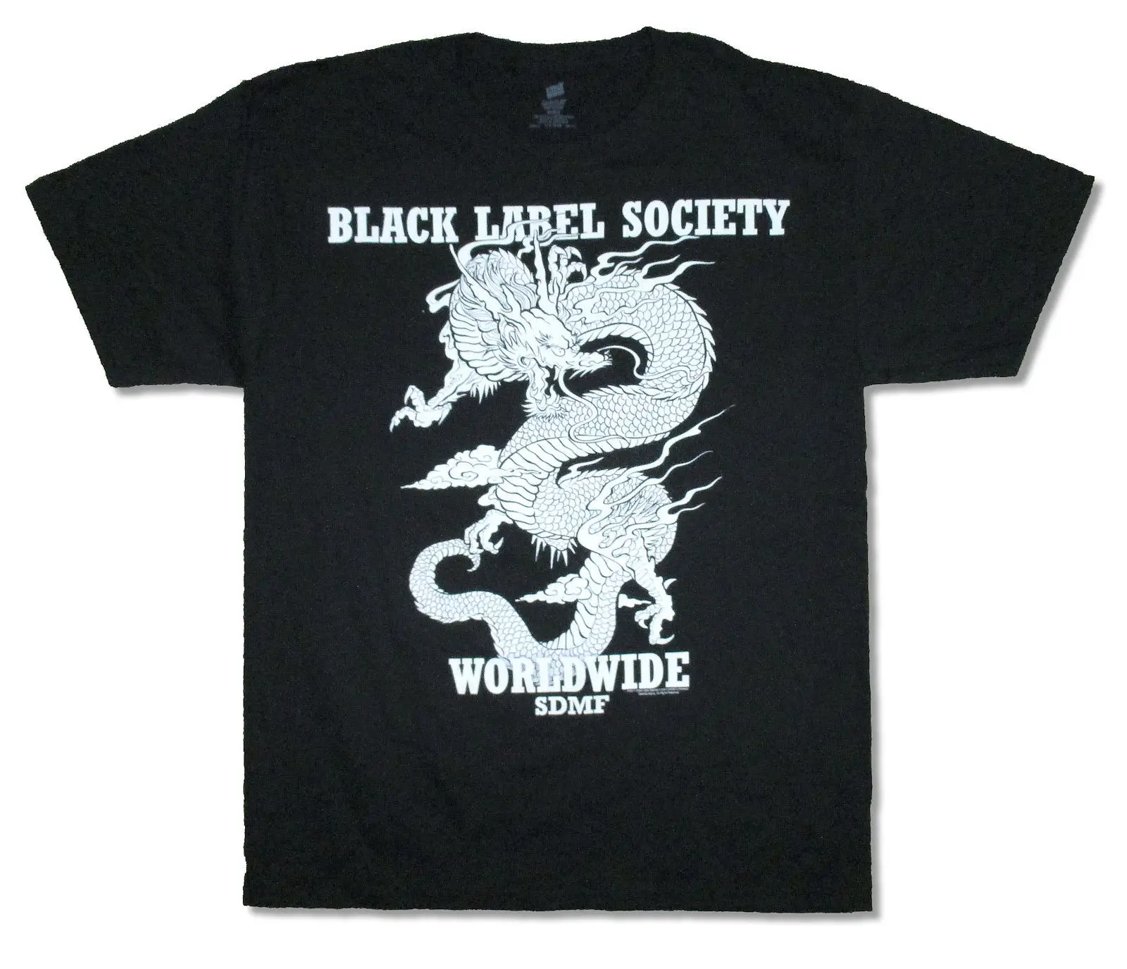 Black Label Общество Дракон центров SDMF черная футболка новый официальный BLS Zakk Новинка