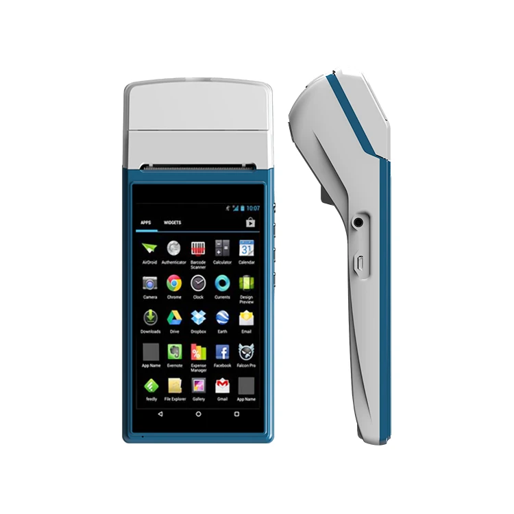 ZKC5502 5 дюймовый сенсорный экран КПК беспроводной 4G ручной сканер штрих кода Android 7 0