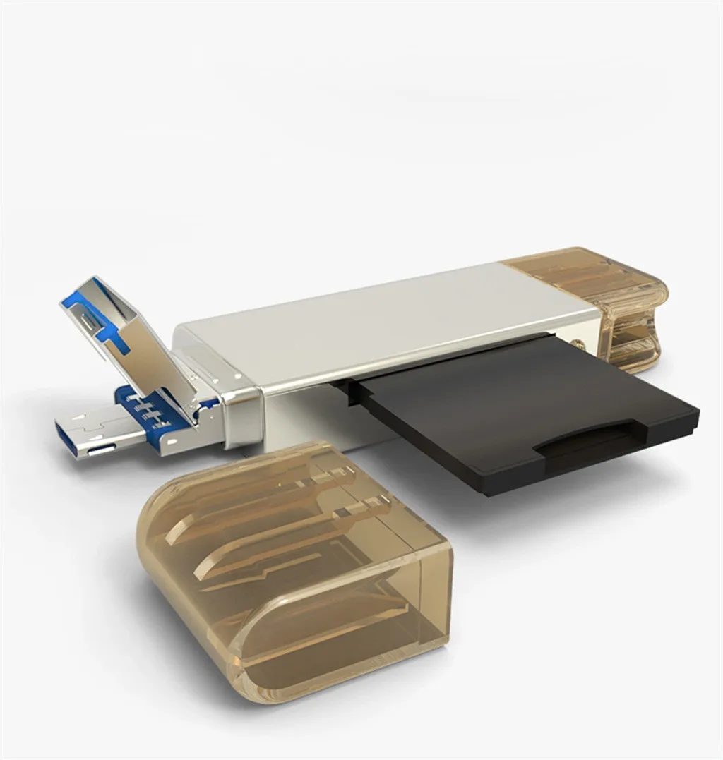 Новинка 2019 карта памяти USB 4 в 1 ридер адаптер с 8 Гб Micro TF флэш 6 #|Адаптеры карт