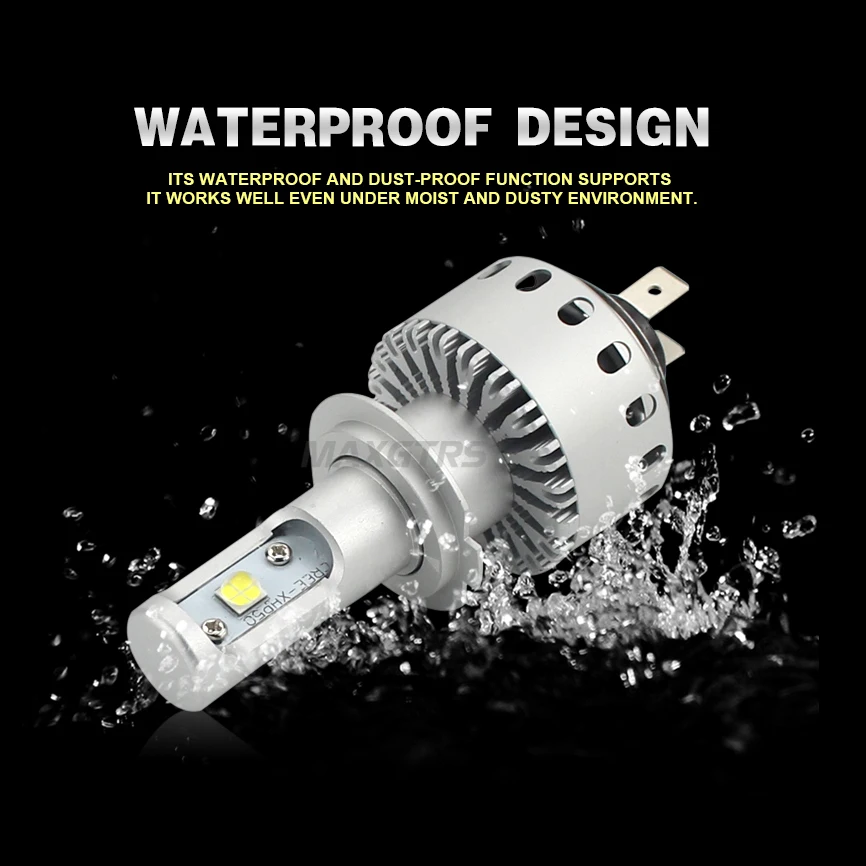 Phares de voiture avec puce CREE XHP50, 2 pièces, H4 H7 H8/H11 HB3/9005 HB4/9006 8000lm, ampoule avant Automobile, éclairage 6000K