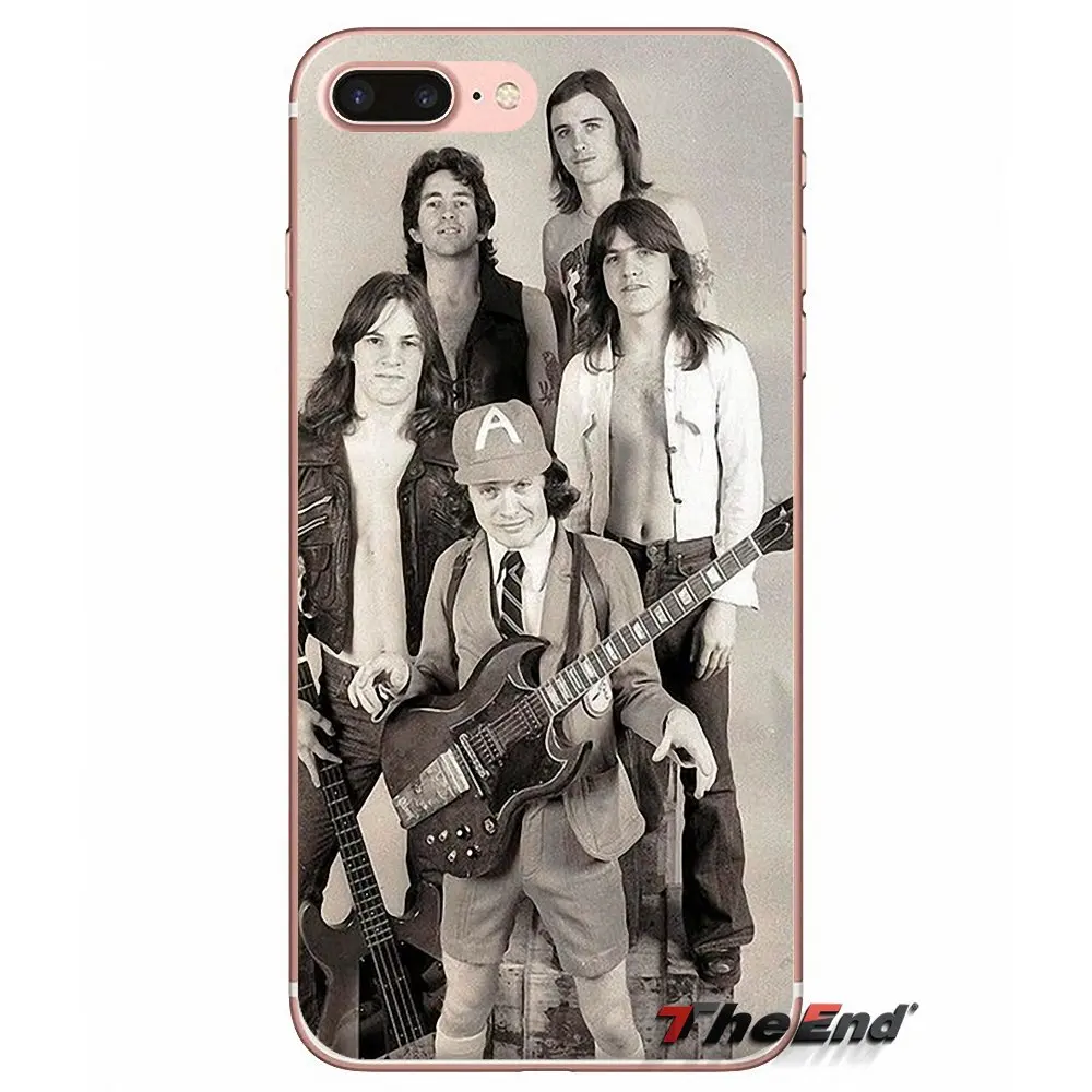Аксессуары Сумка Чехол музыкальная группа ACDC AC DC для iPhone X 4 4S 5 5S 5C SE 6 6S 7 8 Plus Samsung