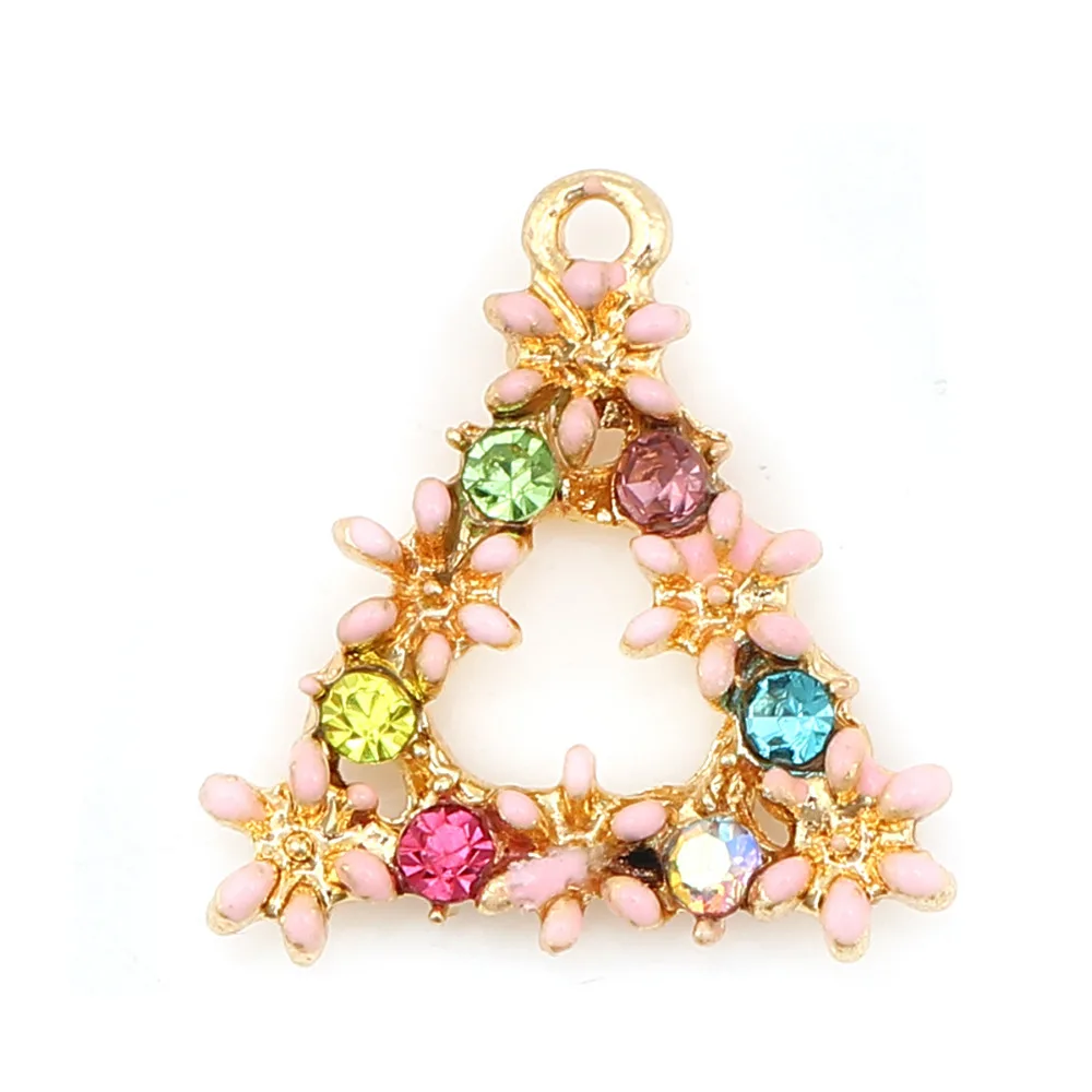 DoreenBeads модные цинковые Стразы с эмалью 16 мм x 15 Дюймов 5 шт.|Подвески| |