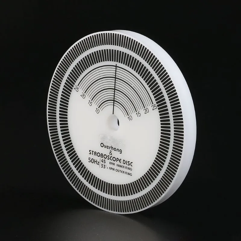 

For LP Vinyl Record Turntable Phono Tachometer Calibration Distance Gauge Protractor Disc Stabilizer