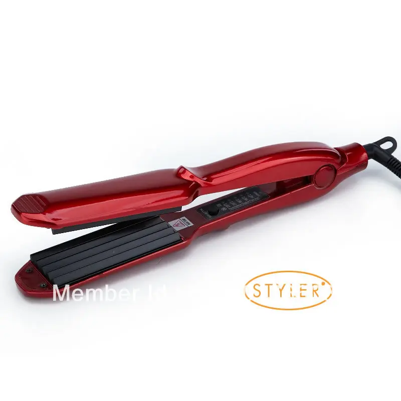 MBHAIR Professional 110-240V Керамический гофрированный утюжок для волос, волнистые гофрированные утюги, электрические щипцы для завивки, гофрированные широкие пластины