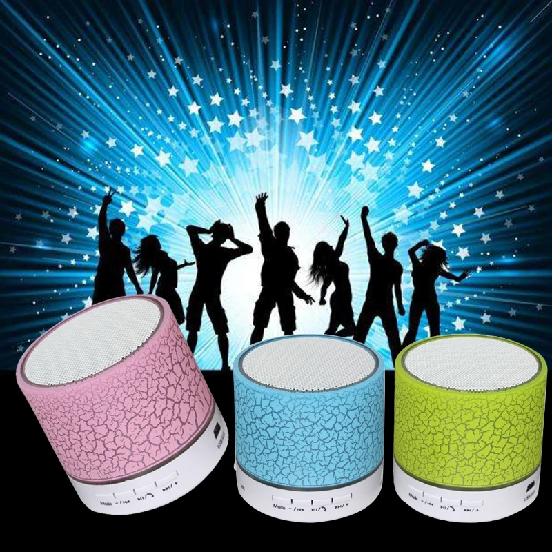 Светодиодный мини динамик Bluetooth беспроводная умная bluetooth мышь бас музыка аудио