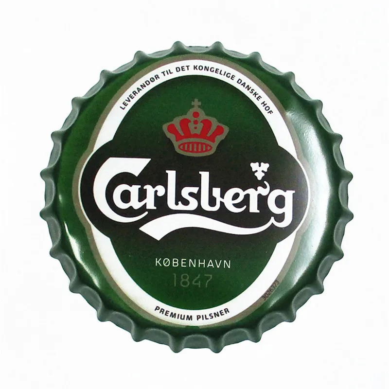 Металлические настенные плакаты 35 см для бара паба клуба бутылки пива