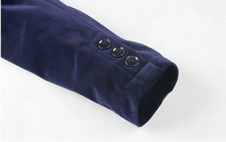 Fall Spring Fashion Men Wine Red Navy Single Breasted Slim Fit Velvet Blazer Coat Man Male 4xl 3xl Stand Collar Velour Blazers | Мужская
